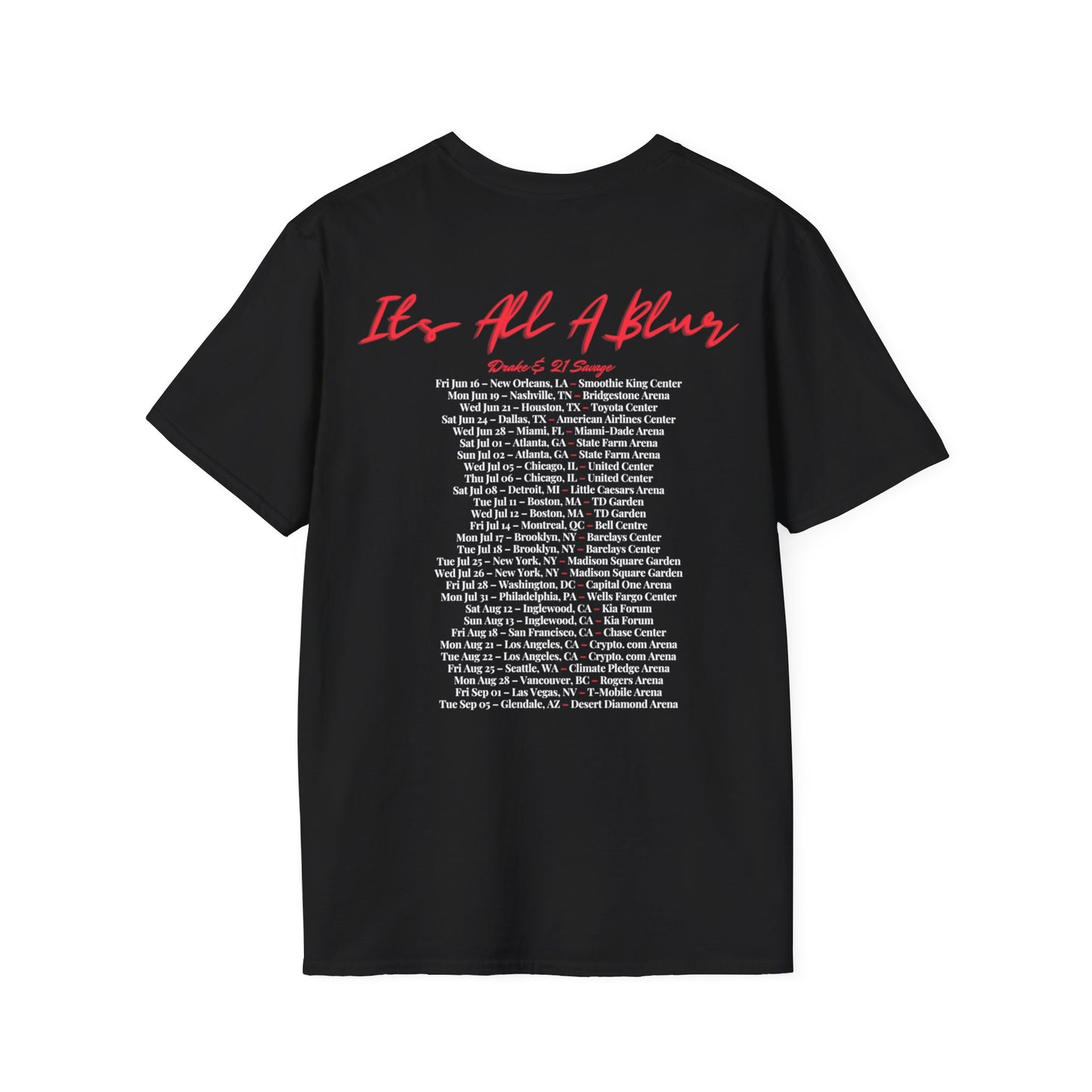 Drake and 21 Savage Its All a Blur Tour Shirt | Drizzy Drake